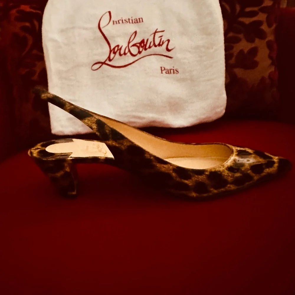 Christian Louboutin Leopard Print Heels - Picture 4 of 8